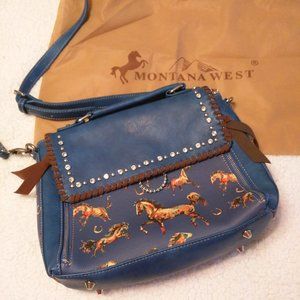 Montana West Horseplay shoulder bag - Navy
